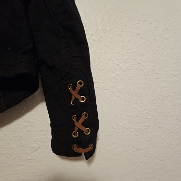 Free People Womens Black Jagger Open Front Blaze SIZE SMALL - Picture 4 of 8